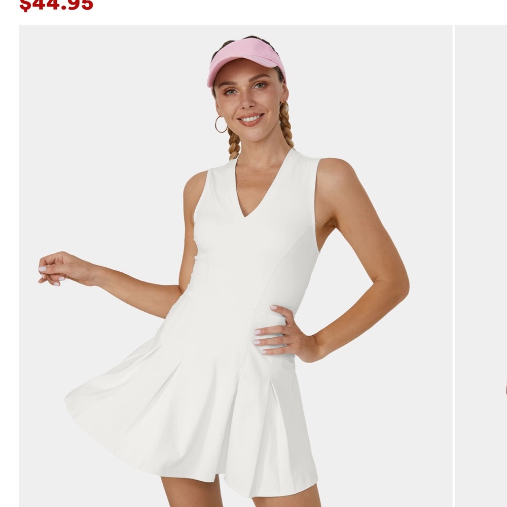 HALARA White Mini Dress